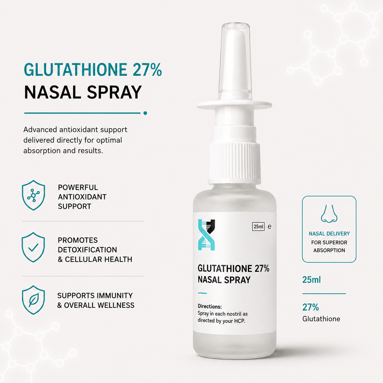Glutathione Nasal Spray (Detox, Glow, Antioxidant) – NovaNAD+