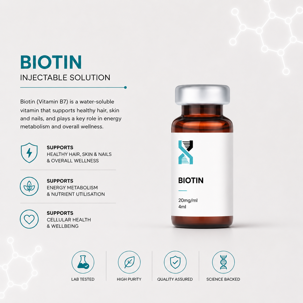 Nova Biotin 4ml Vial | 20mg/ml