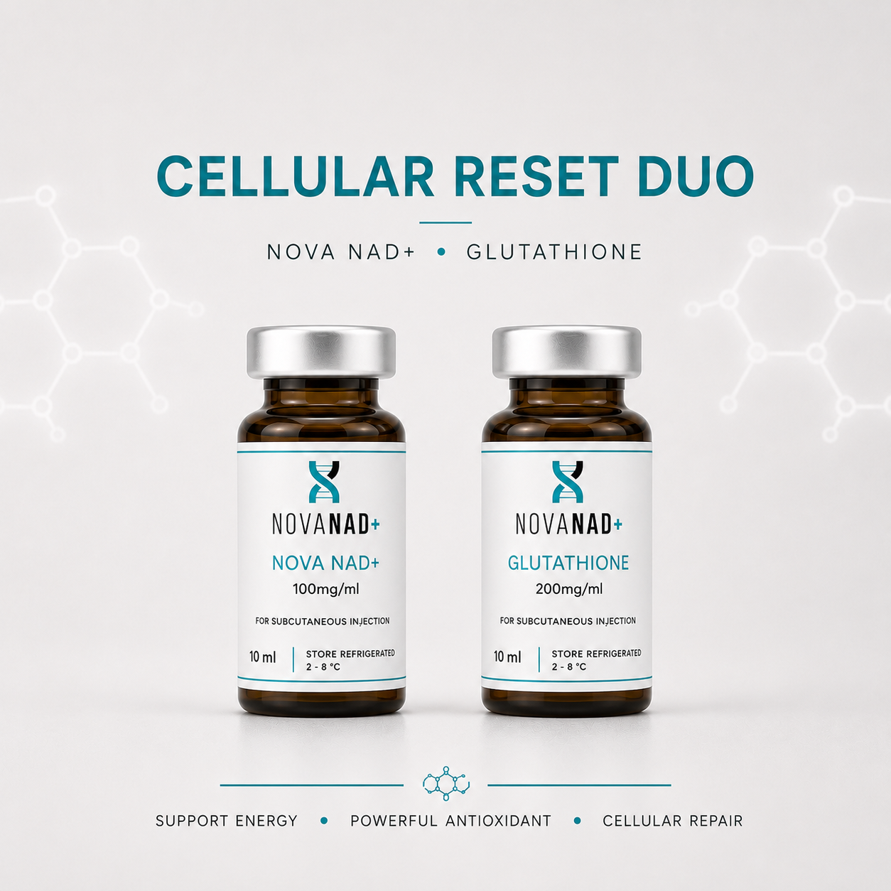 Cellular Reset Duo | NAD+ & Glutathione