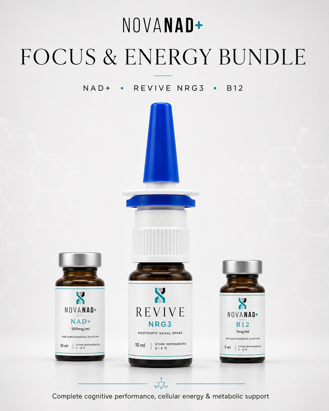 Focus & Energy Bundle | NAD+, Revive NRG3 & B12