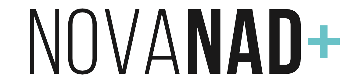 Logo of NOVANAD+ with a blue plus sign on a white background