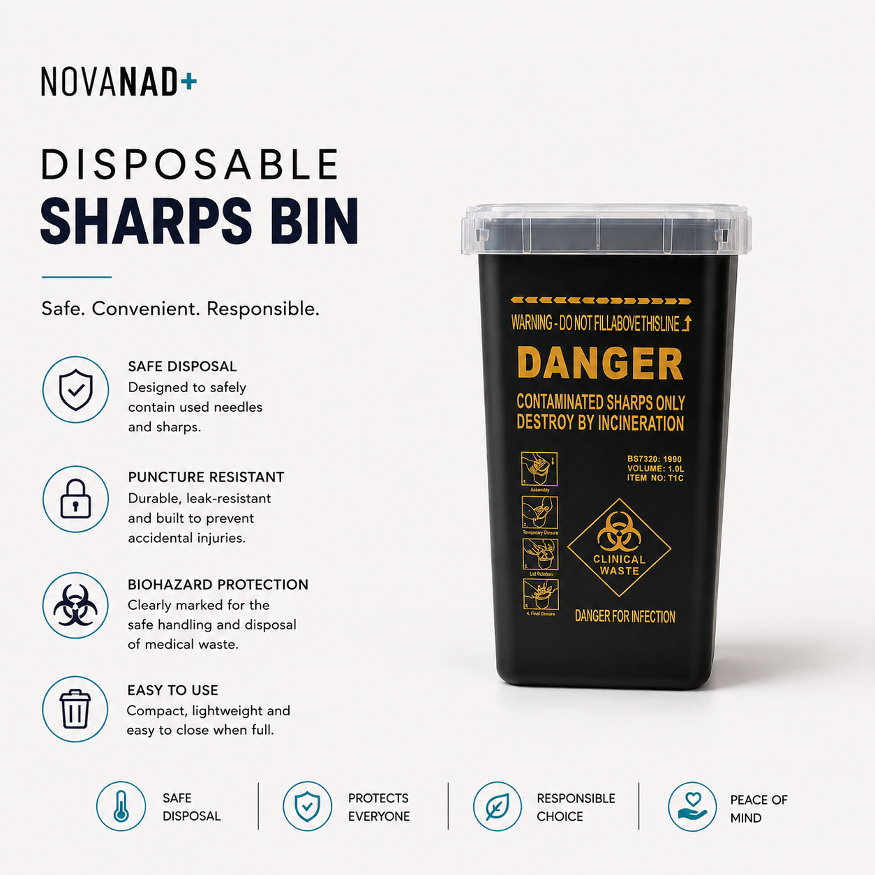 Disposable Sharps Bin